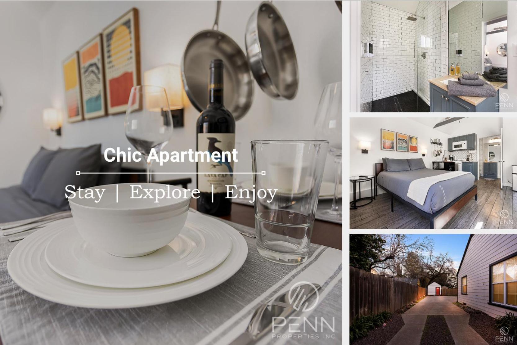Apartment Accessible To Downtown, Park & Hospital Chico Eksteriør billede